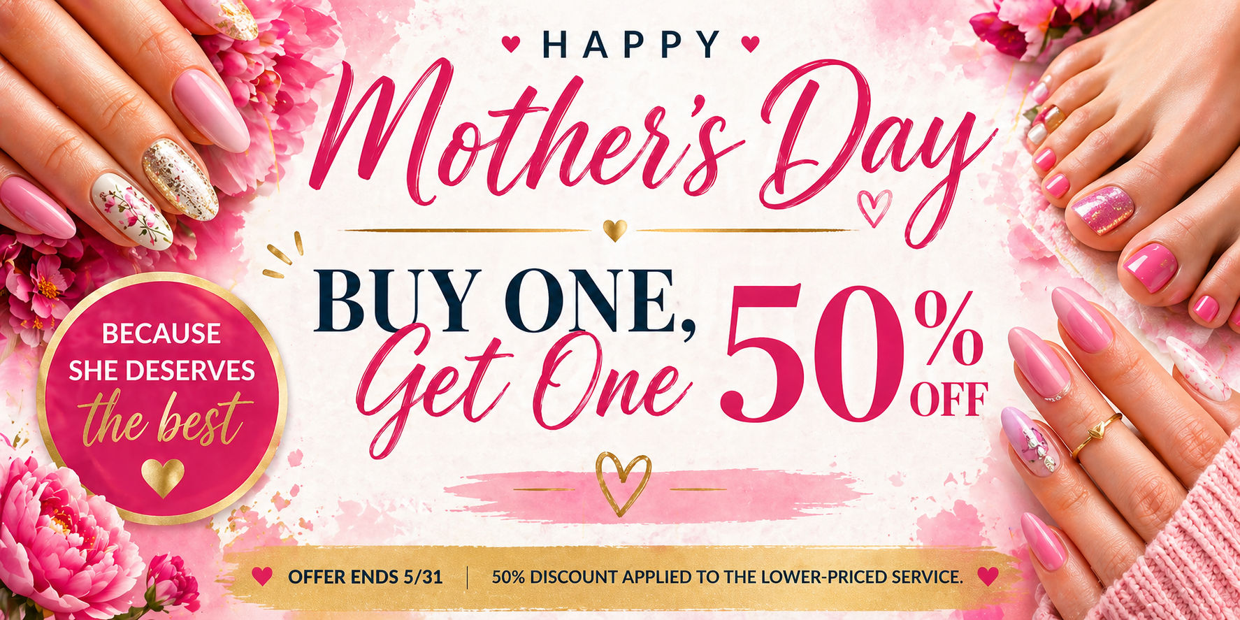 Mom's Month BOGO 50% Off Promotion